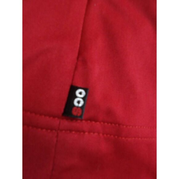 Vintage 1990's OLEG CASSINI Sport Warmup Jacket / Red Black - Picture 9 of 10